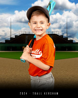 TBALL KERSHAW ORANGE